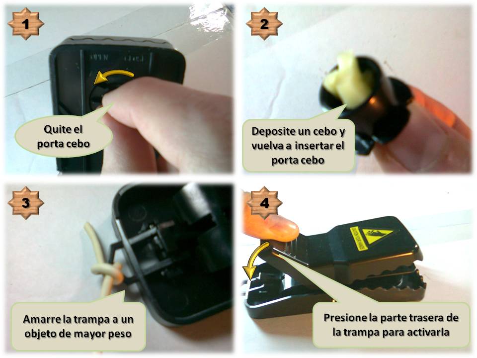 Trampas para ratón de fácil activación